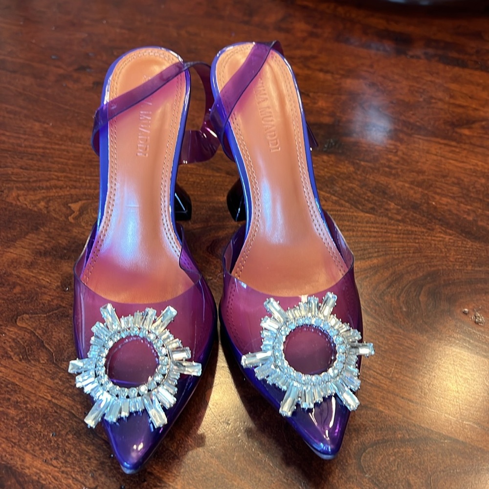 Amina Muaddi sz38/7.5 heels.